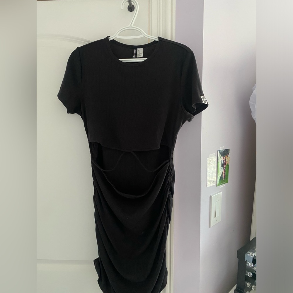 Black mini dress